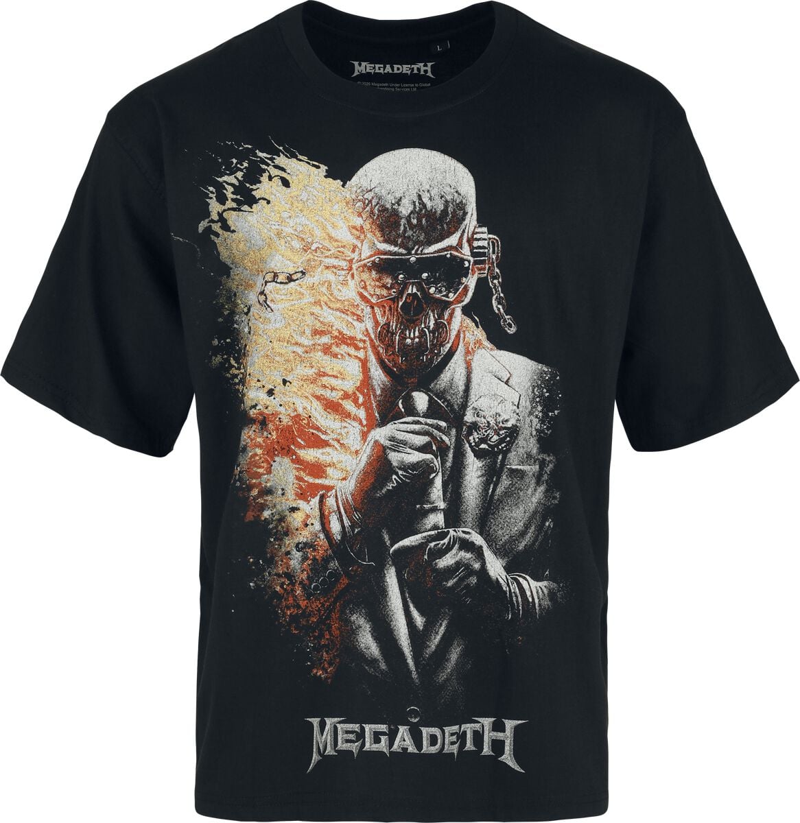 T-Shirt - Dark Flames - S bis XXL - für Männer - Größe S - schwarz - EMP exklusives Merchandise! - Männer - male