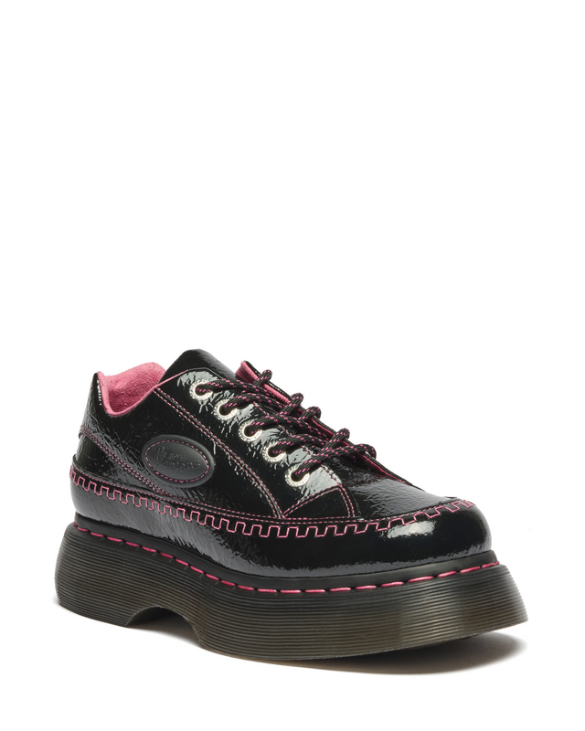 Thumbnail - Dr. Martens Buzz 5i - Black Distressed Patent Halbschuh schwarz in EU41