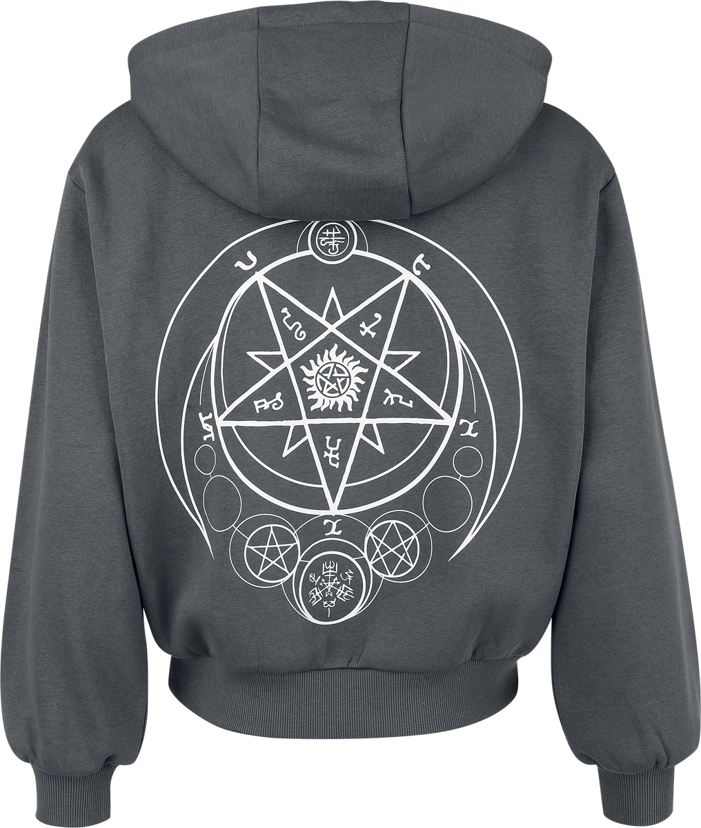 4068143334396 - Moons and Salt Circles Kapuzenjacke grau in XL 4068143334396 - Moons and Salt Circles Kapuzenjacke grau in XL