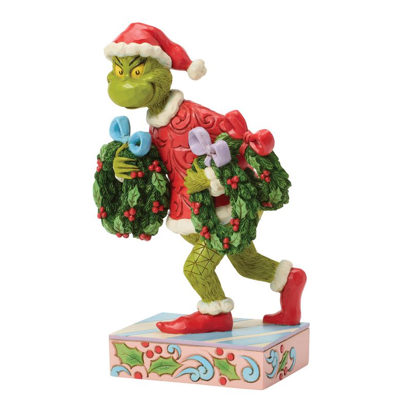 The Grinch Sammelfiguren - The Grinch Stealing Wreaths  - The Grinch by Jim Shore - multicolor  - Lizenzierter Fanartikel