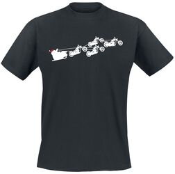 Motorrad Weihnachtsmann, Sprüche, T-Shirt