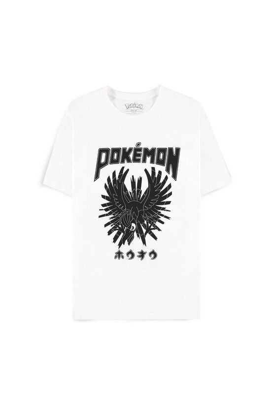 Pokémon - Gaming T-shirt - Ho-oh - S Tot Xxl - Voor Mannen - Wit