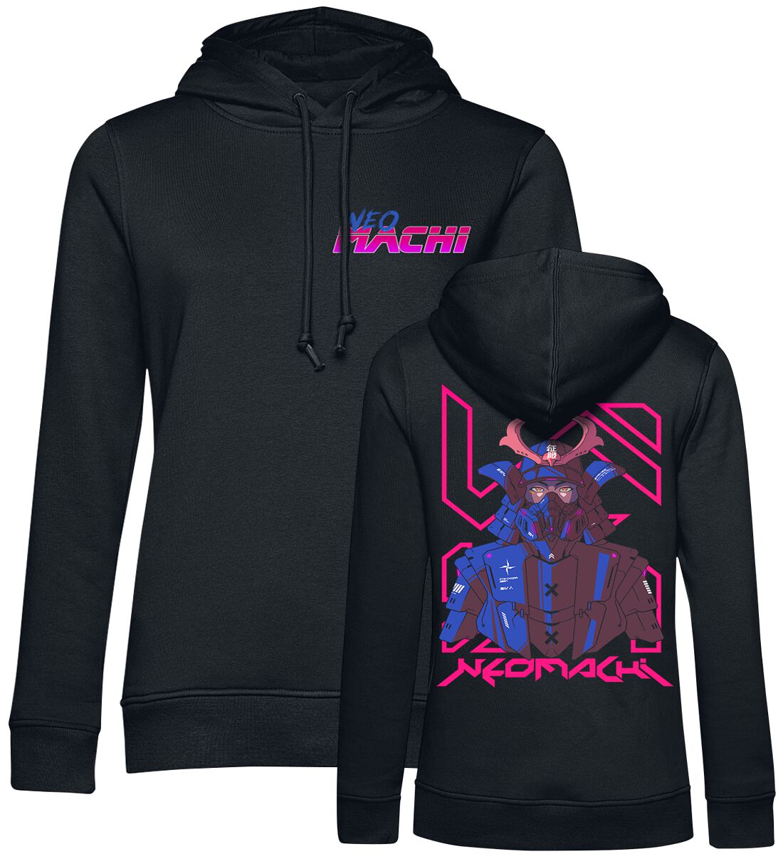 NEOMACHI BANZAI Kapuzenpullover schwarz NEOMACHI BANZAI Kapuzenpullover schwarz