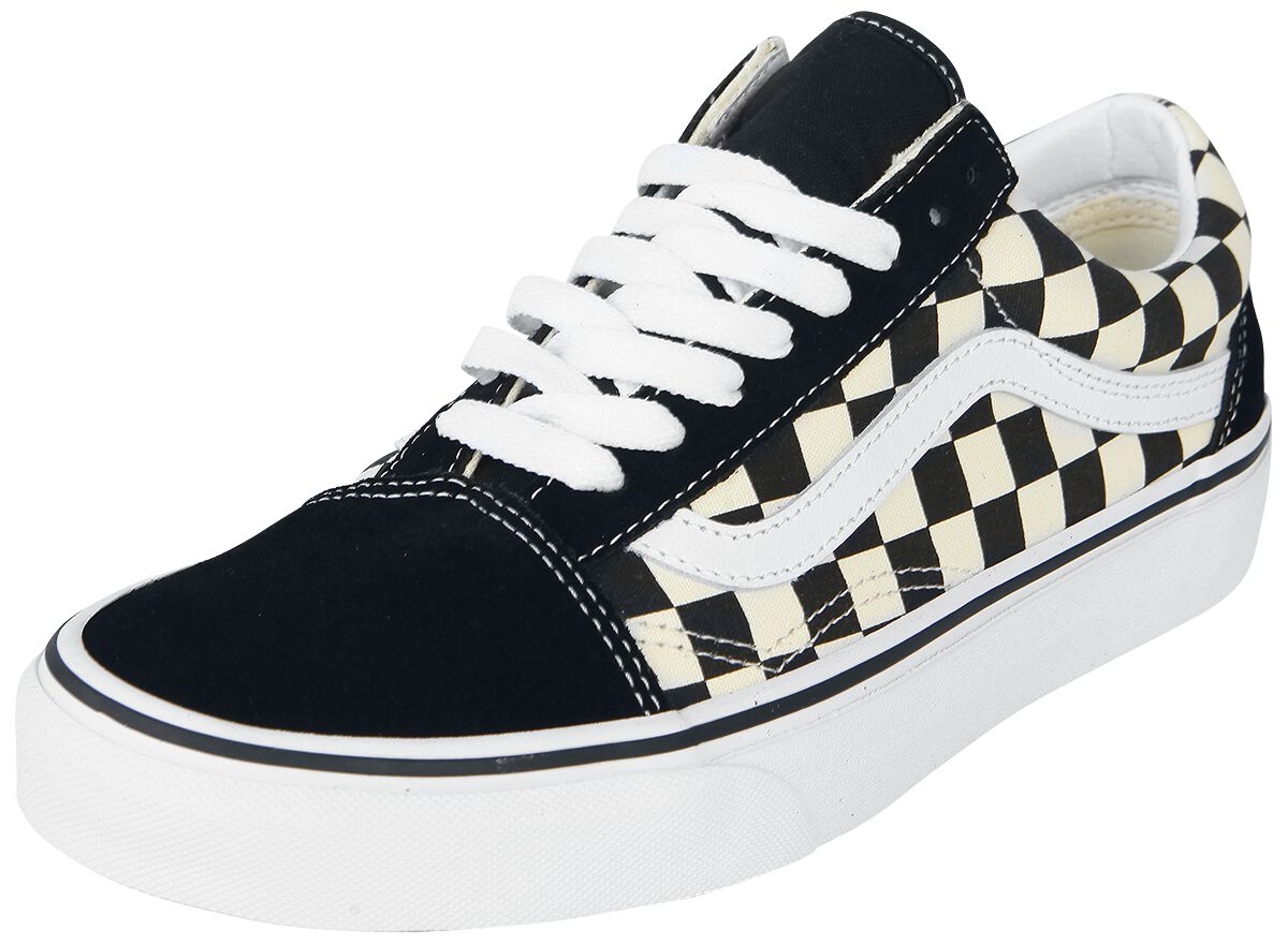 Vans Sneaker - Old Skool Primary Check - EU37 bis EU47 - Größe EU46 - schwarz/weiß