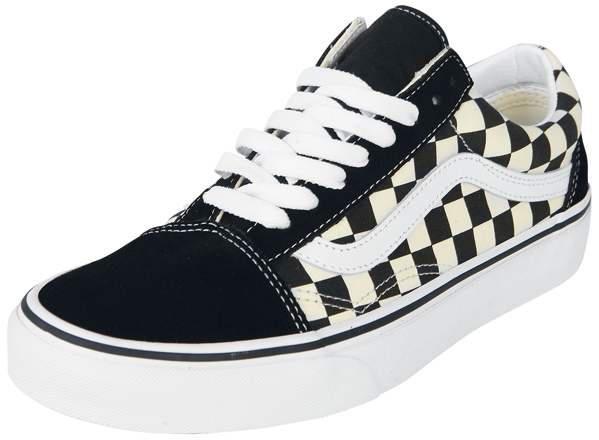 Vans - Old Skool Primary Check - Sneaker - schwarz| weiß