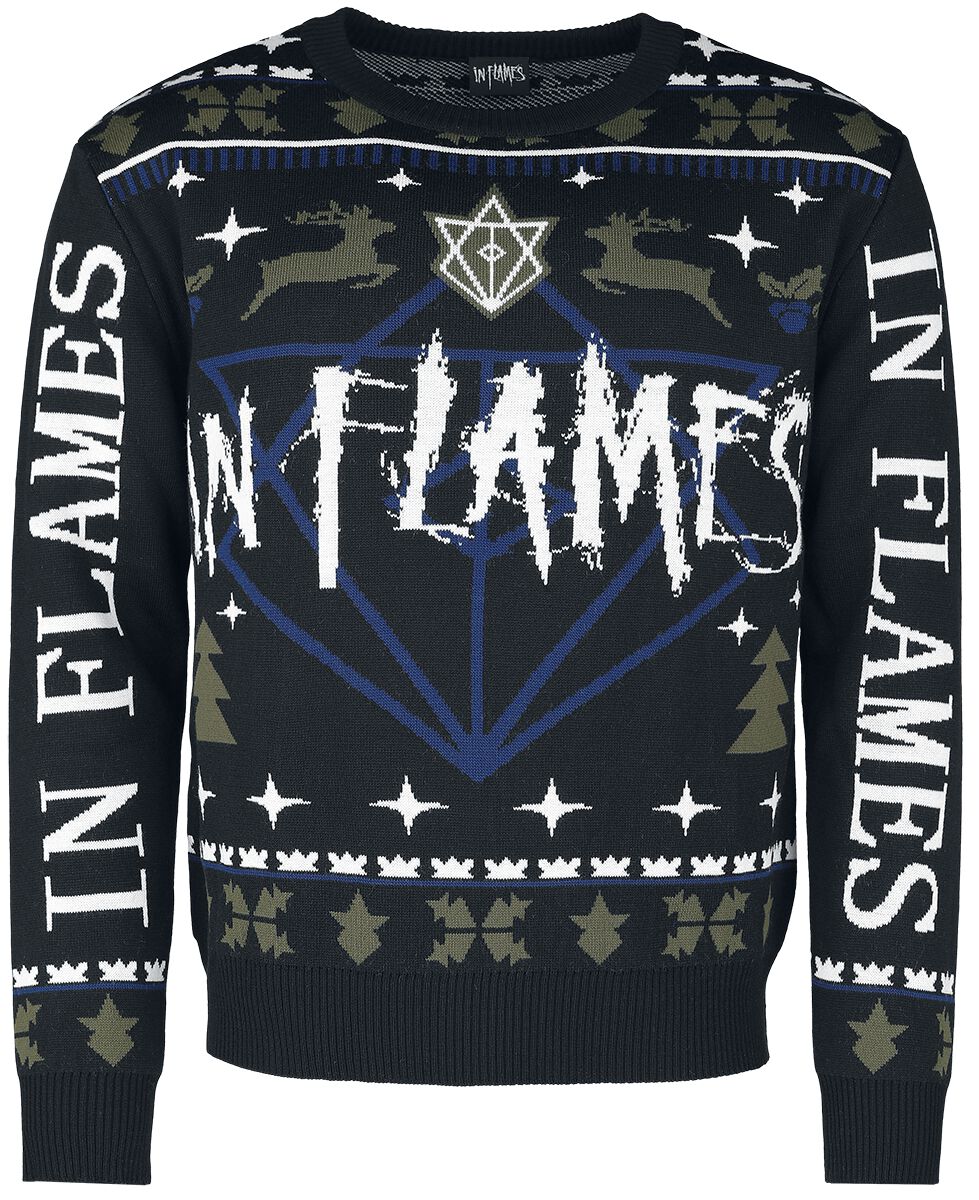 In Flames Holiday Sweater 2021 Christmas jumper multicolour