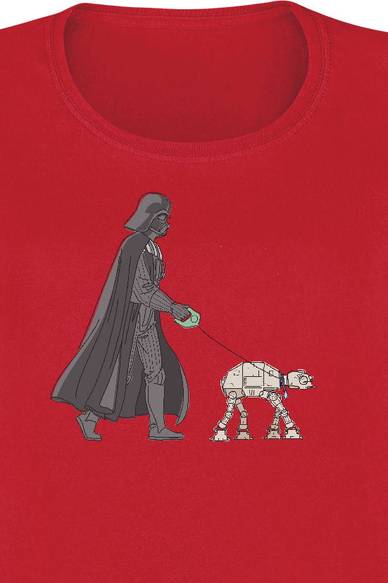Star Wars Vader Walker T-Shirt rot