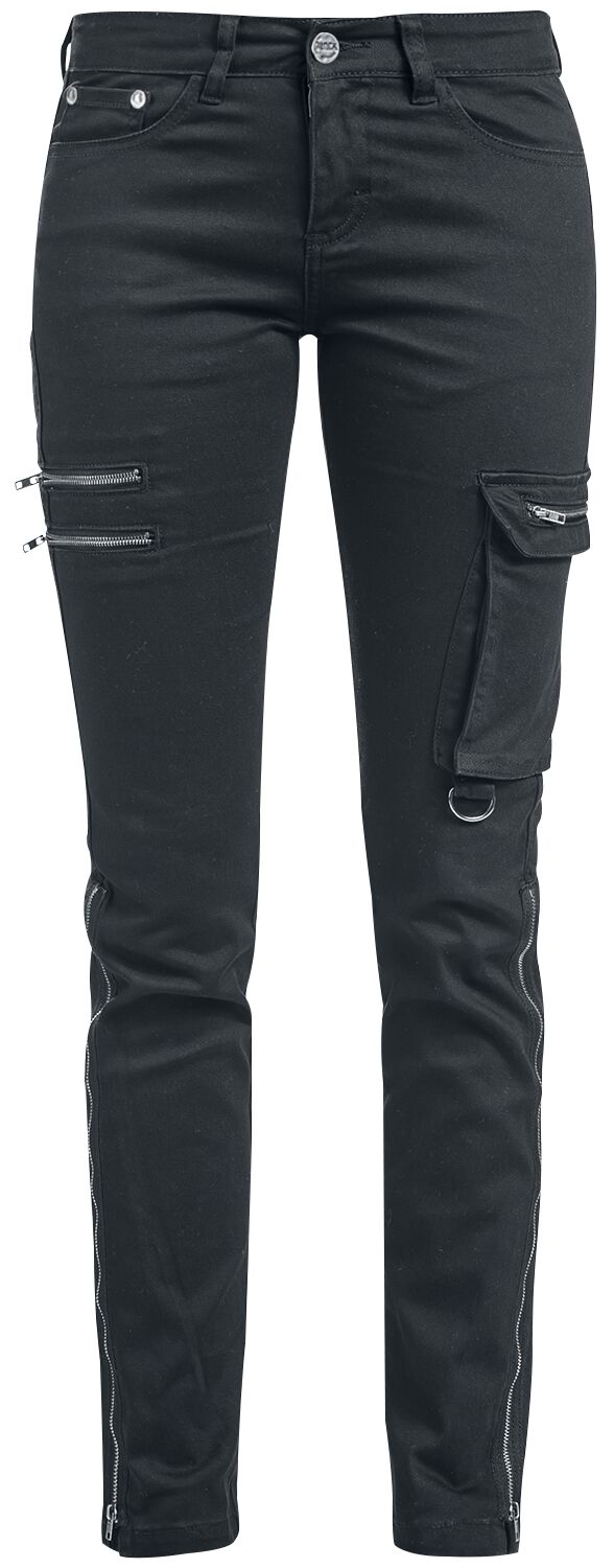 Image of Jeans di Black Premium by EMP - Skarlett - Black Jeans with Variable Hem - W26L32 a W34L34 - Donna - nero