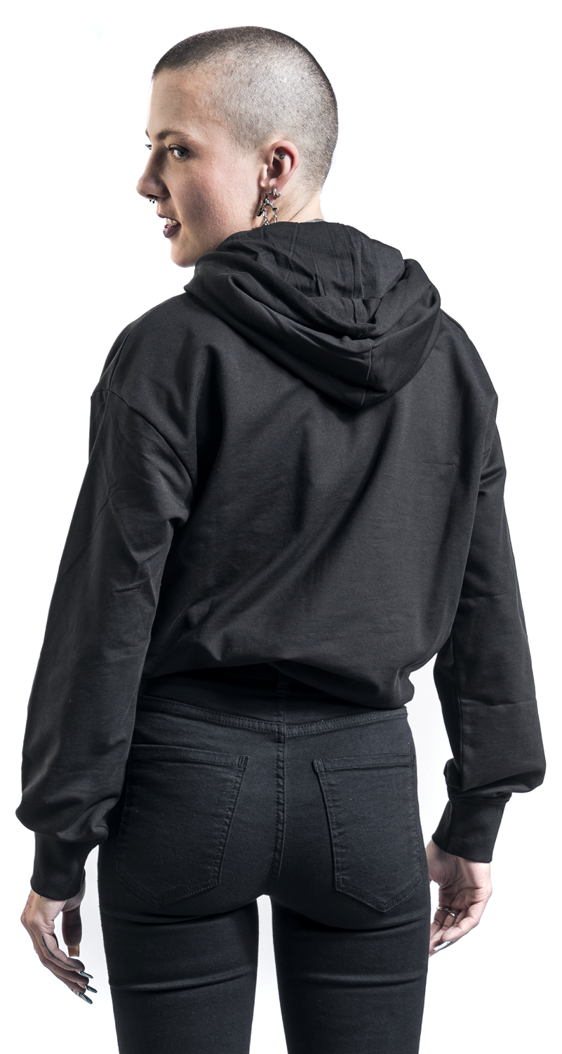 Fila Burdur Cropped Hoody Kapuzenpullover schwarz