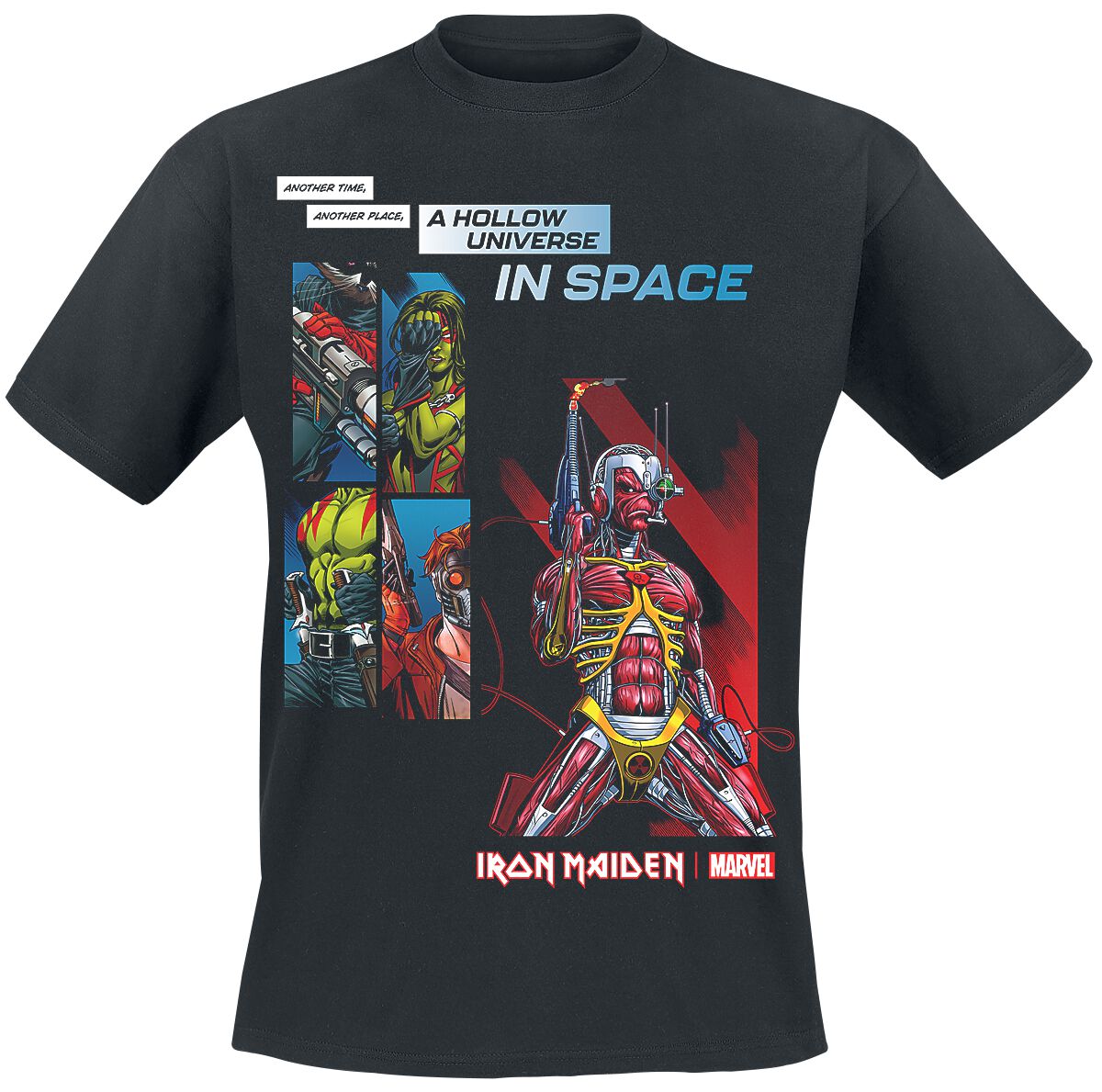 Iron Maiden x Marvel Collection Guardians Of The Galaxy T-Shirt schwarz von Iron Maiden