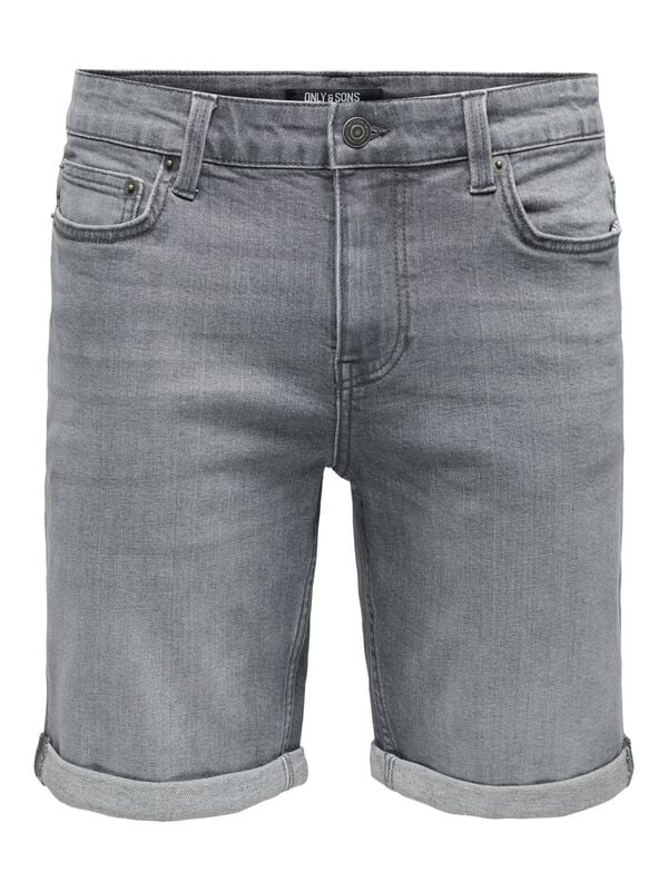 ONLY and SONS  Shorts - ONSPLY BOX PIM DNM SHORTS - for Men - grey