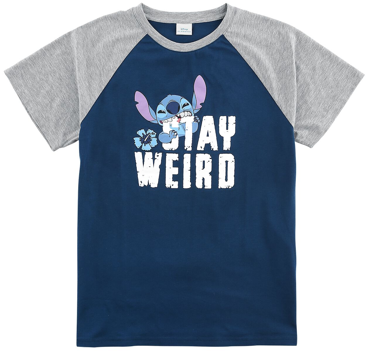 Lilo & Stitch Kids - Stay Weird T-Shirt grey blue