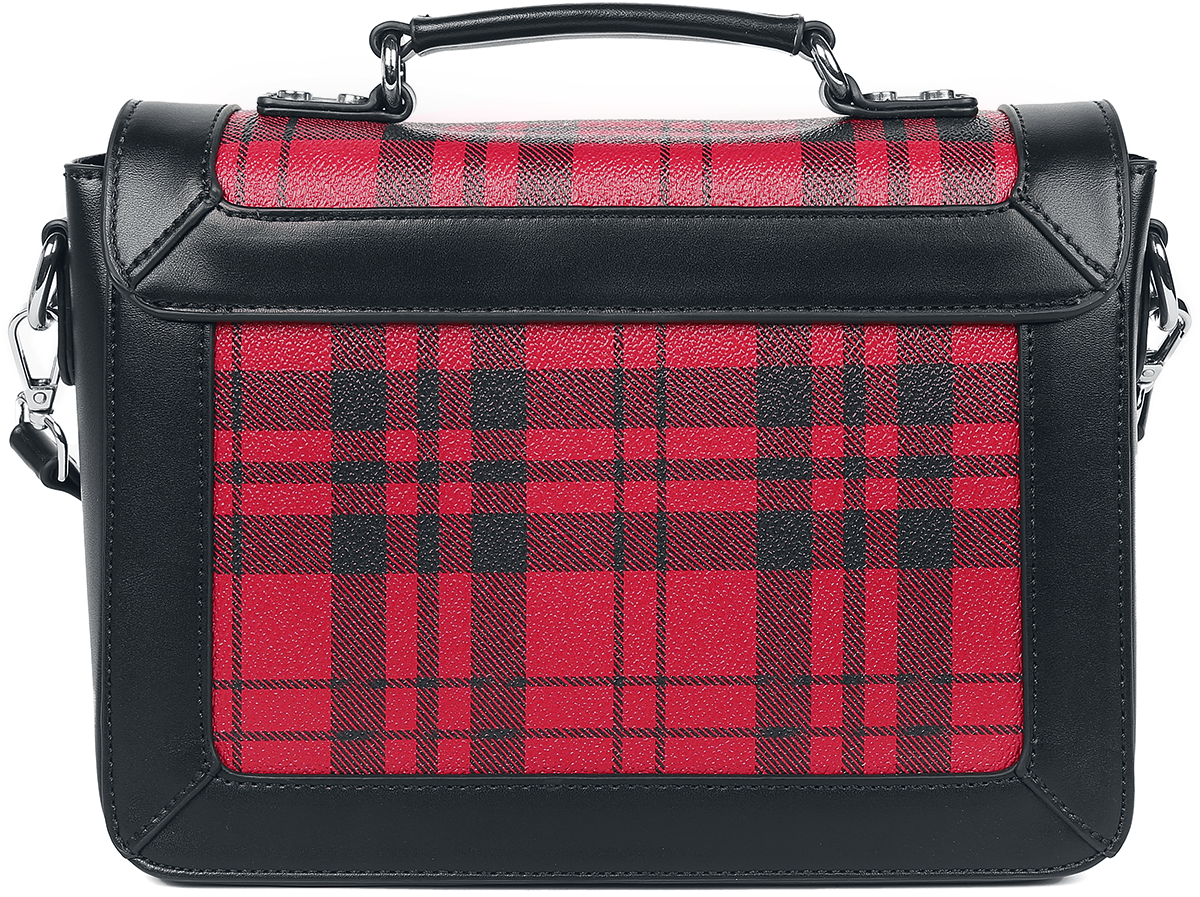 Banned Retro Lady Prim Handtasche schwarz rot