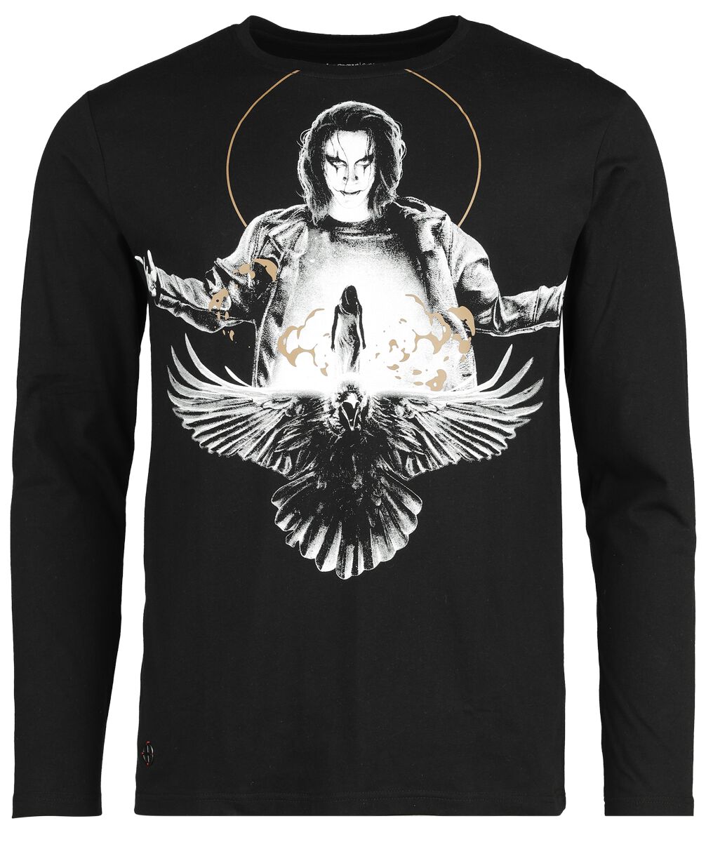 Camiseta Manga Larga Gótico de Gothicana by EMP - Gothicana X The Crow top manga larga - M - para Hombre - Negro