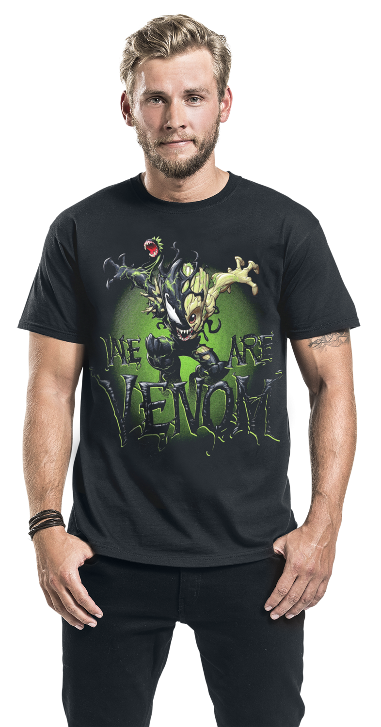 Marvel Venomized Groot T-Shirt schwarz