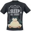 Relaxo - Sleep All Night, Pokémon, T-Shirt
