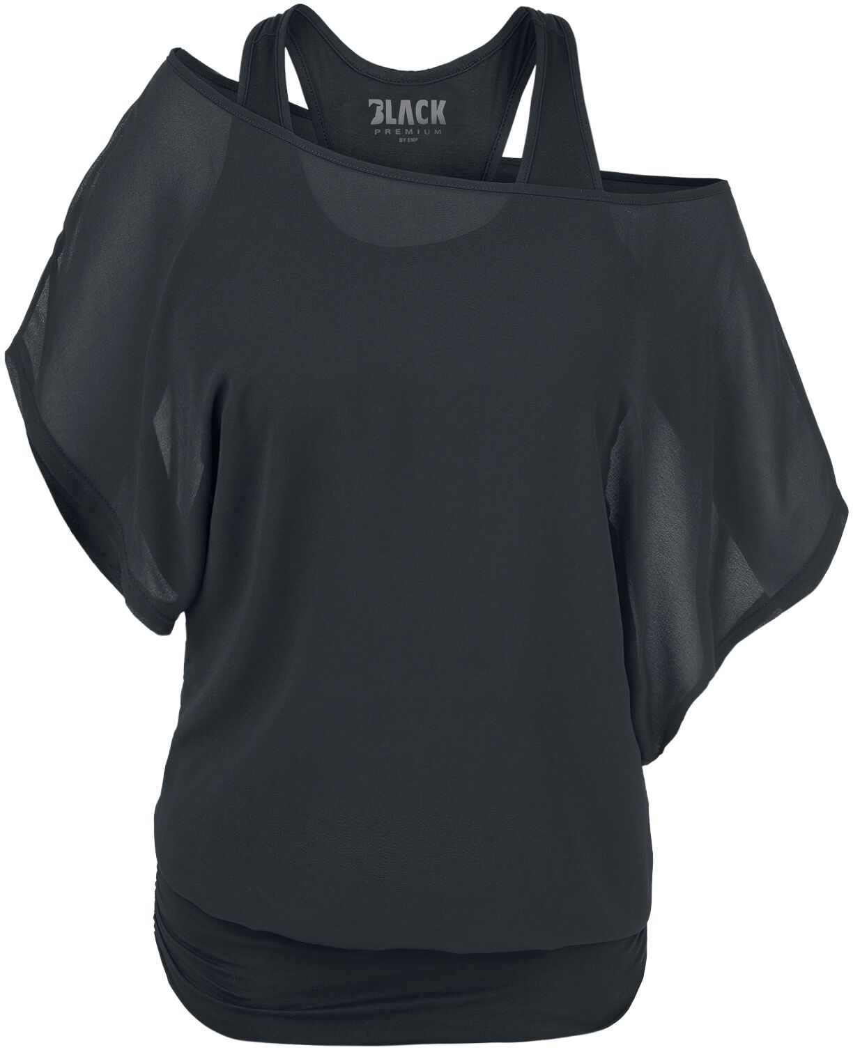 Schwarzes T Shirt mit Schuppenflagge