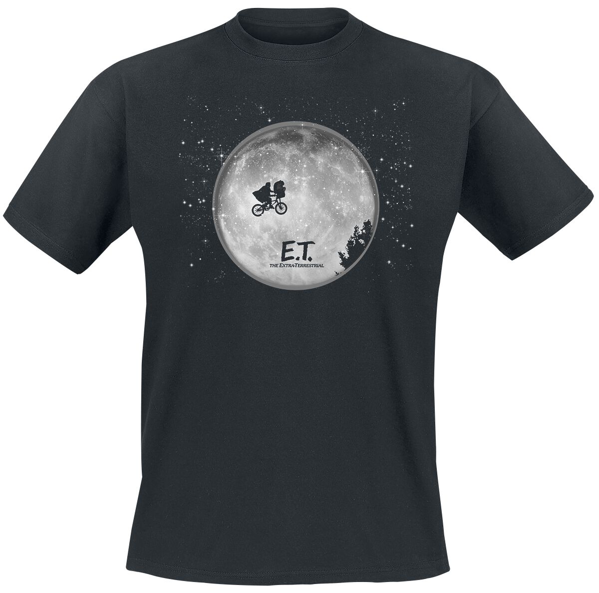 E.T. – Der Ausserirdische Moon Silhouette T-Shirt schwarz E.T. – Der Ausserirdische Moon Silhouette T-Shirt schwarz