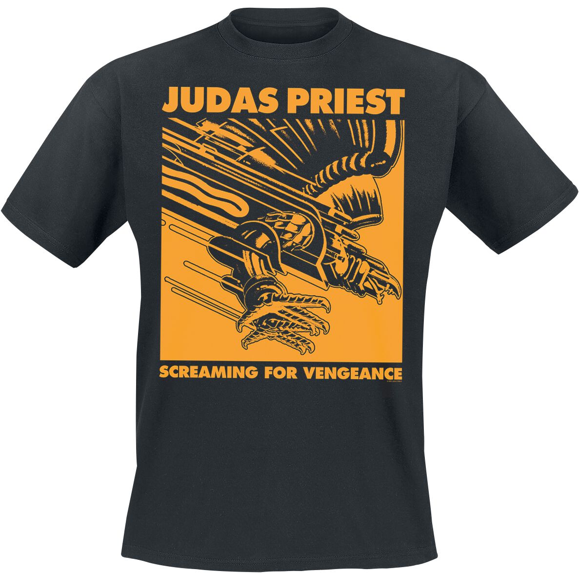 Judas Priest Colour Squared Gold T-Shirt black