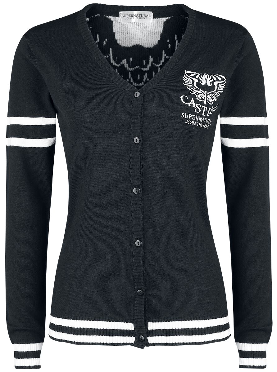 Supernatural Cardigan - Castiel - S tot XXL - voor Vrouwen - zwart