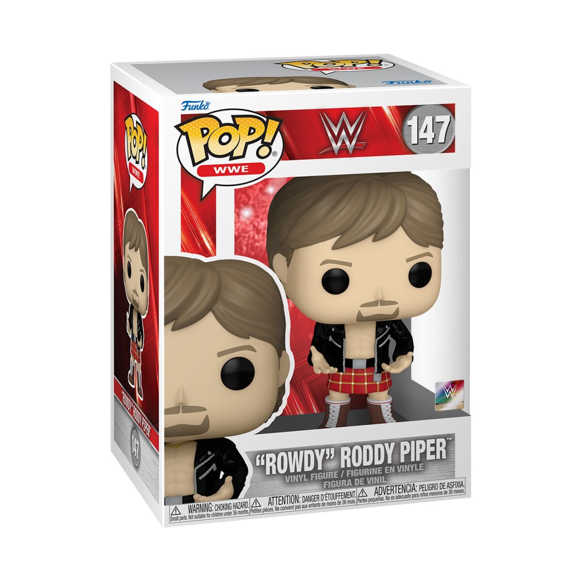 Levně WWE Vinylová figurka č.147 Rowdy Roddy Piper Sberatelská postava vícebarevný