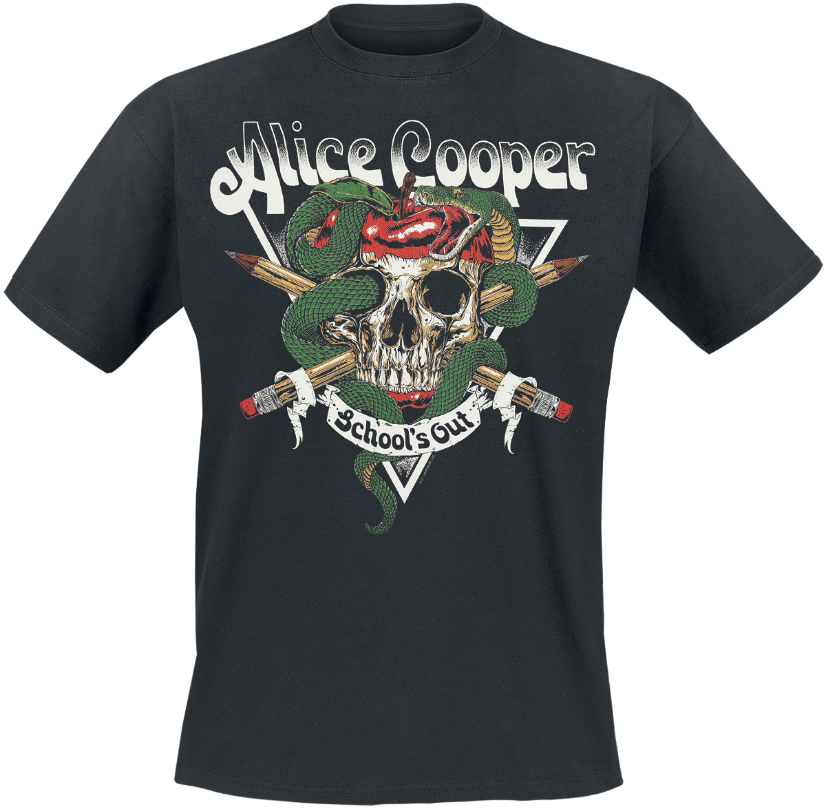T-Shirt  di Alice Cooper - School's Out Apple - Uomo - nero