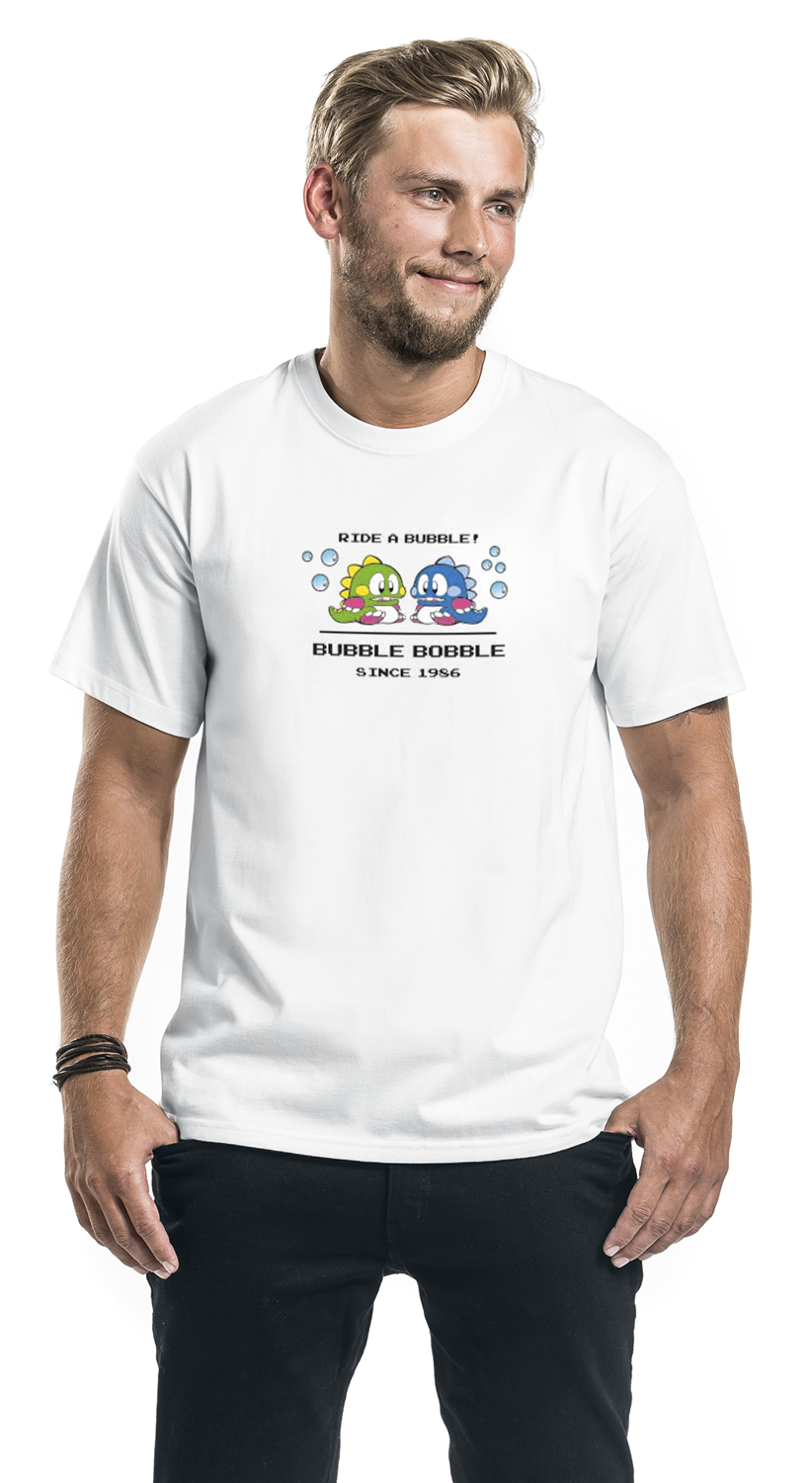 Bubble Bobble Ride a Bubble T-Shirt weiß