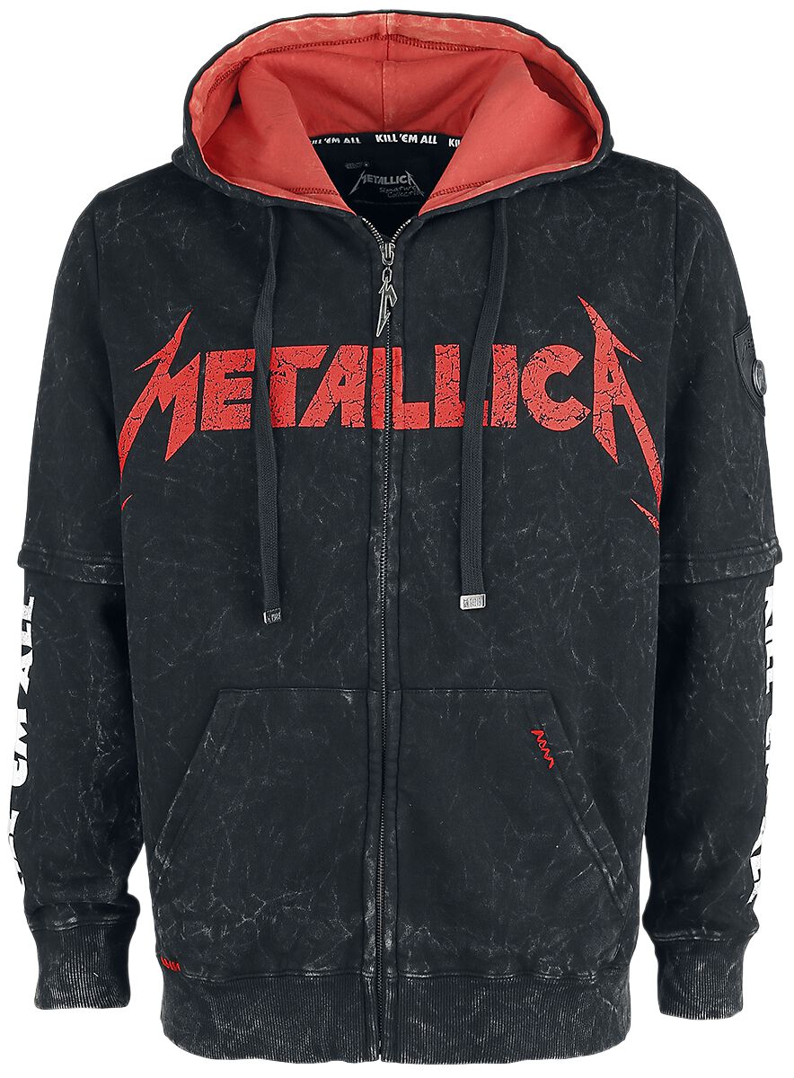 Metallica EMP Signature Collection Kapuzenjacke schwarz in XXL