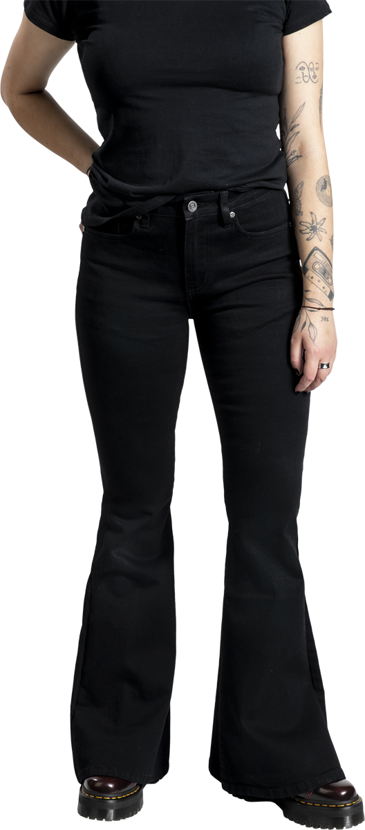 Thumbnail - RED by EMP Jil - Schwarze Jeans mit leichter Waschung Jeans schwarz in W28L30