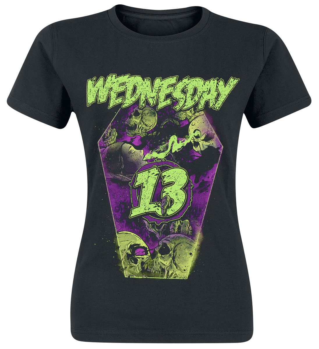 Wednesday 13 - Coffin - Girls shirt - black image