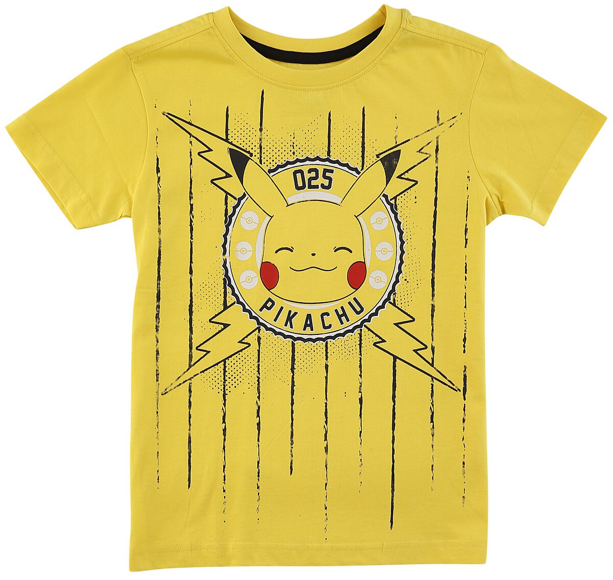 T-shirt Gaming de Pokémon - Enfants - Pikachu - 110/116 à 158/164 - pour filles & garçonse - jaune