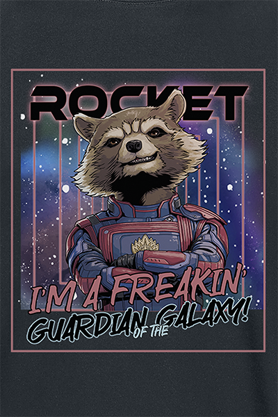 Guardians Of The Galaxy - Marvel T-Shirt - Vol. 3 - Rocket Glow - S bis XXL - für Männer - Größe XL - schwarz  - Lizenzierter Fanartikel