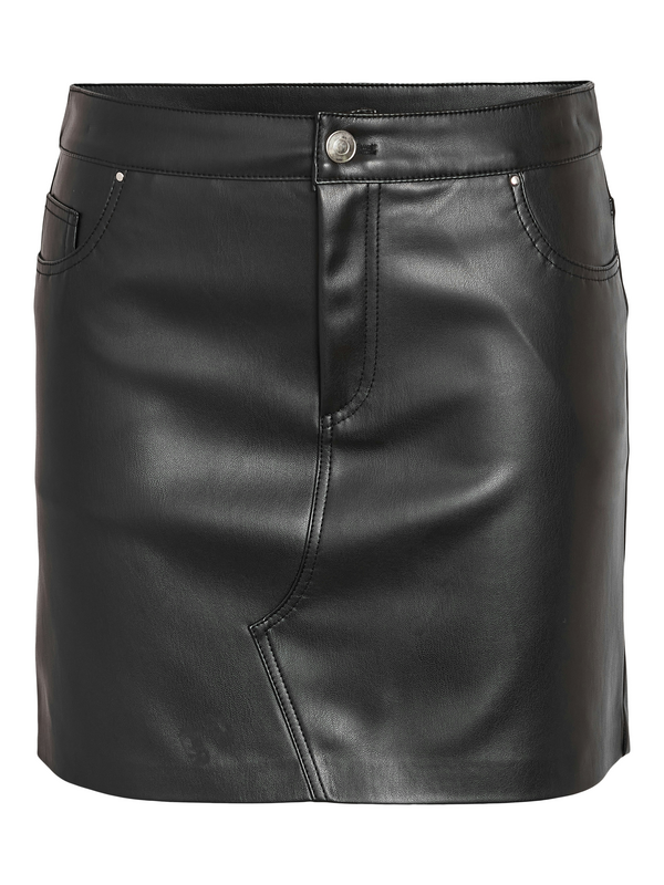 Noisy May  Mini Skirt - NMKATE NW PU SKIRT NOOS - for Women - black