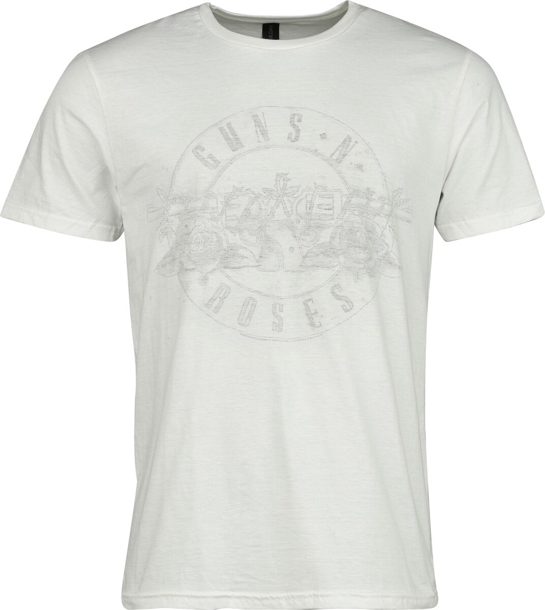 Guns N` Roses T-Shirt - Watercolour Bullet - M bis 3XL - für Männer - Größe XL - weiß  - Lizenziertes Merchandise!