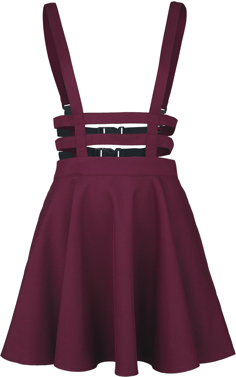 Image of Minigonna Rockabilly di Banned Alternative - Lolita skirt - XS a 4XL - Donna - rosso