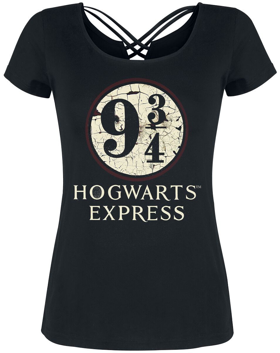 Image of T-Shirt di Harry Potter - Platform 9 3/4 - S a XXL - Donna - nero