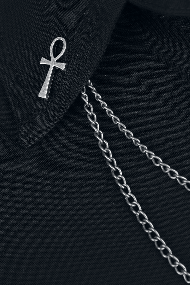 4068143327428 - Corporate Goth Bluse schwarz in XL