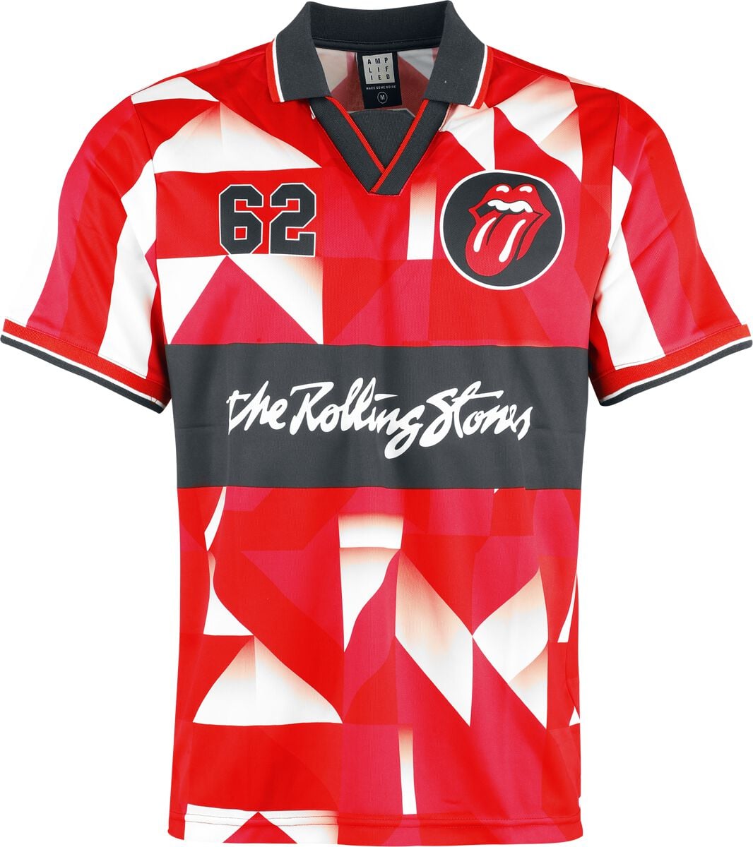 The Rolling Stones Jersey - Jagger Rock FC - S til 5XL - Herrer - rød