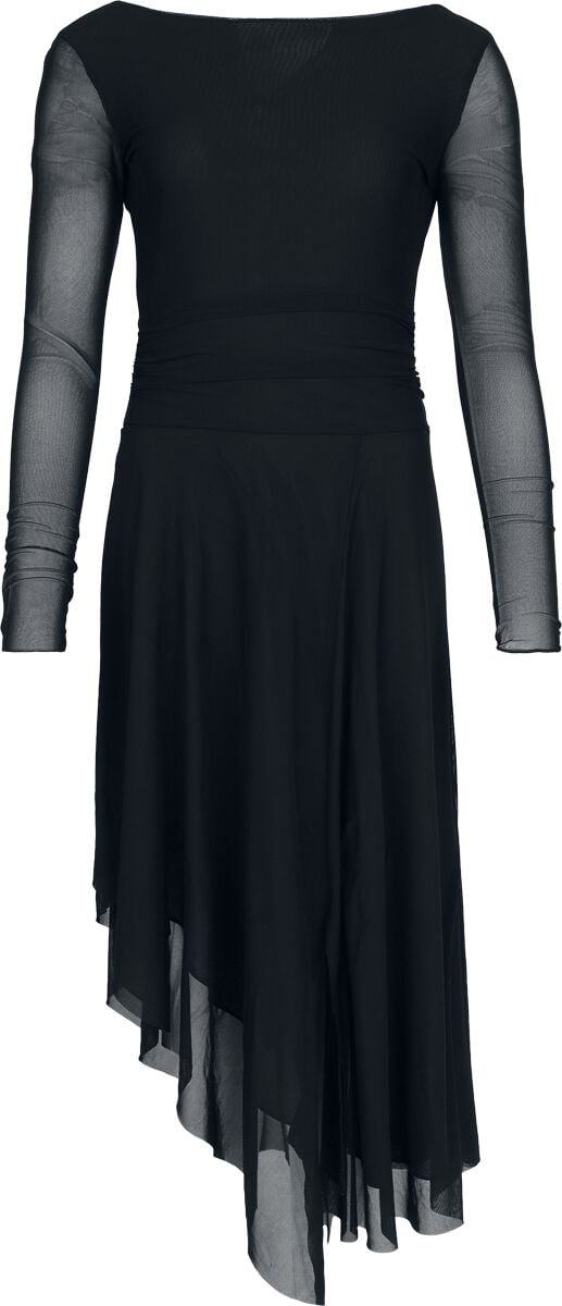 🏷️ Robe mi-longue  de Black Premium by EMP - Essential Draped Dress - pour Femme