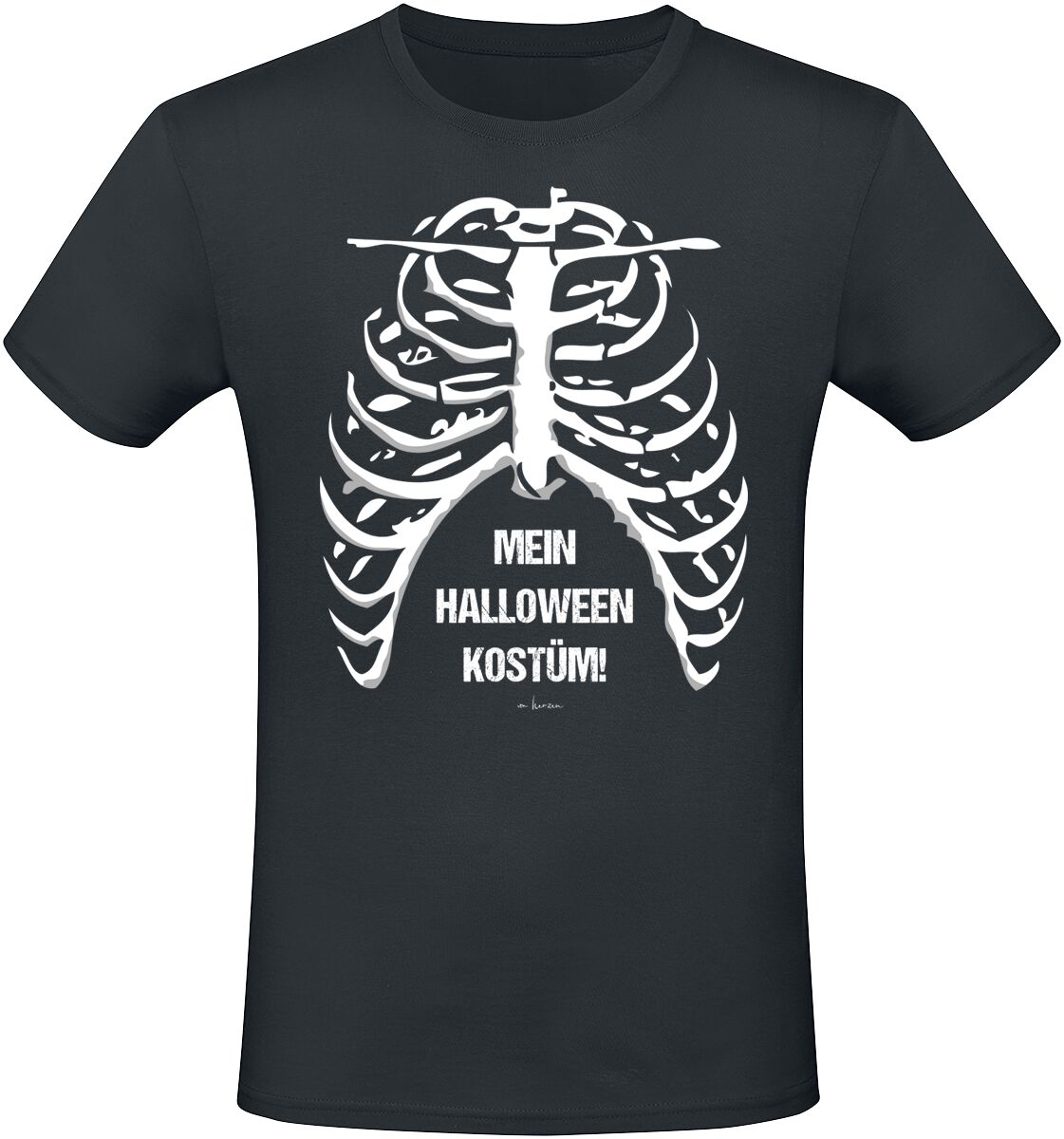 Sprüche T-Shirt - Mein Halloween Kostüm - M bis XXL - für Männer - Größe XL - schwarz