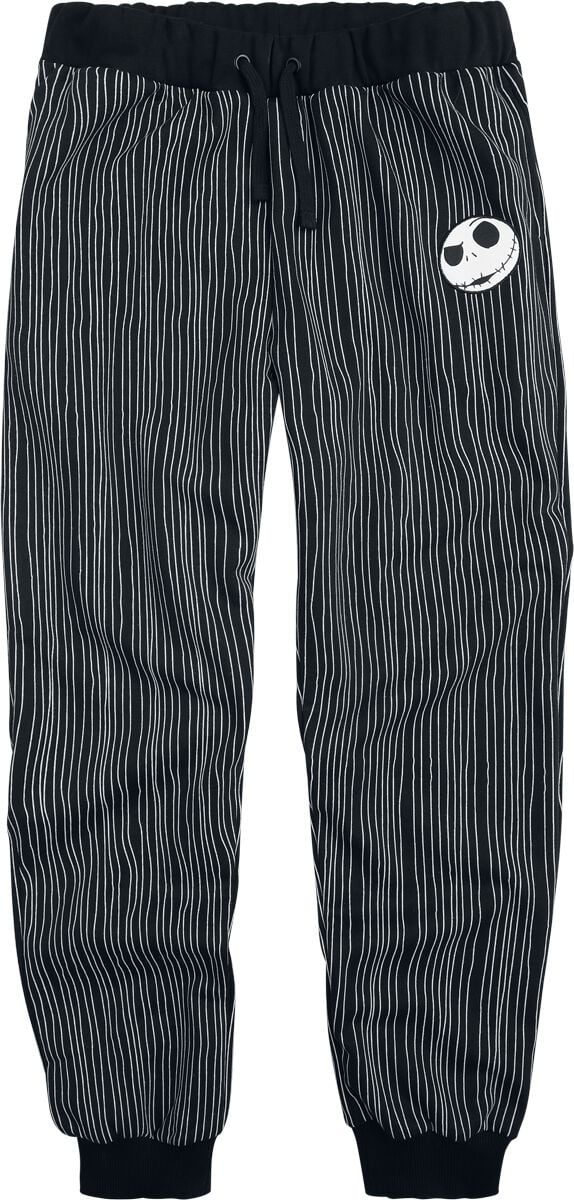 Disney Trainingshose - Pinstripe Jack - S bis XXL - für Männer - Größe L - schwarz - EMP exklusives Merchandise! - Männer - male