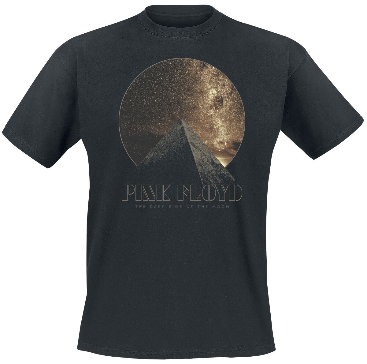 Pink Floyd T-Shirt - Pyramid Circle - S bis 3XL - für Männer - Größe M - schwarz  - Lizenziertes Merchandise!