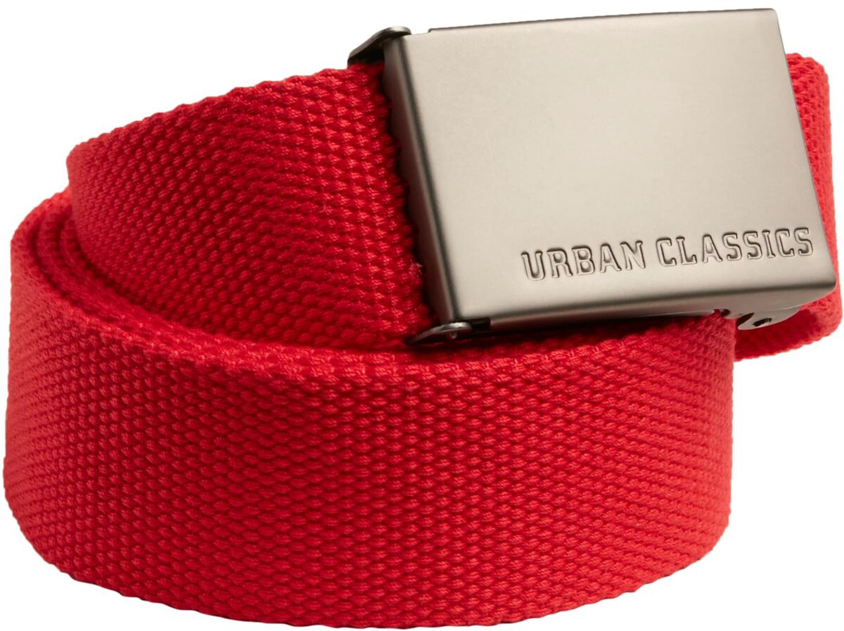 Levně Urban Classics Canvas Belt Opasky červená