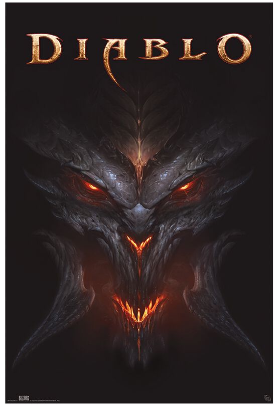 Diablo Diablo Face - Poster Poster multicolor