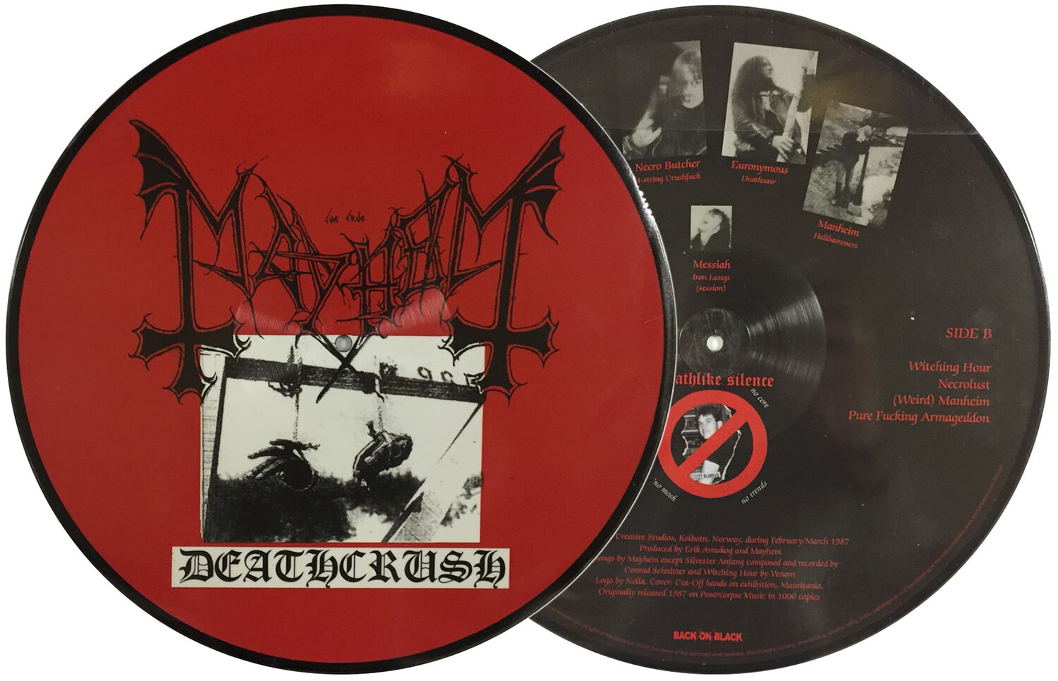 Mayhem Deathcrush LP Picture
