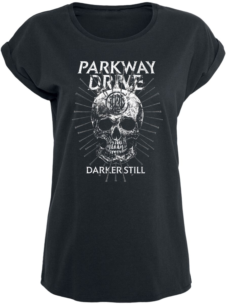 Parkway Drive T-Shirt - Smoke Skull - S bis XXL - für Damen - Größe L - schwarz  - Lizenziertes Merchandise!