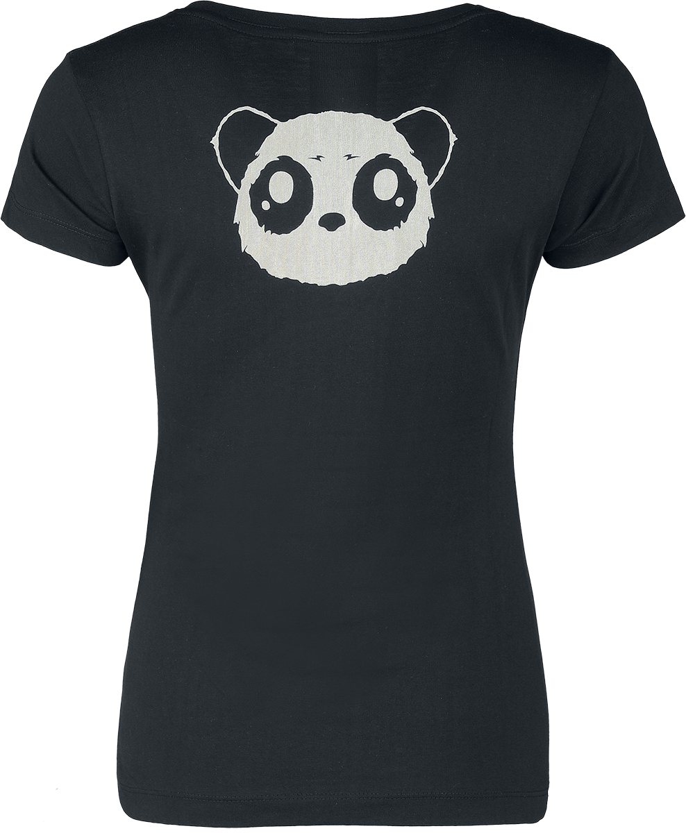 Cupcake Cult T-Shirt - Voodoo Panda T-Shirt - S bis L - für Damen - Größe L - schwarz