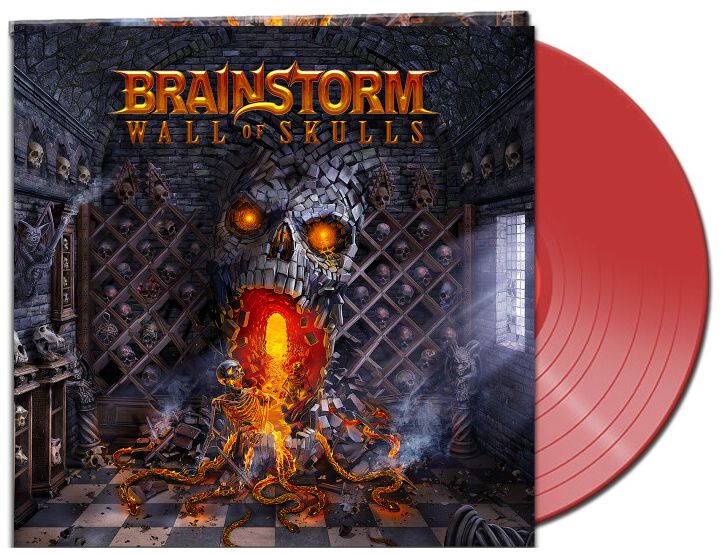 Levně Brainstorm Wall of skulls LP červená