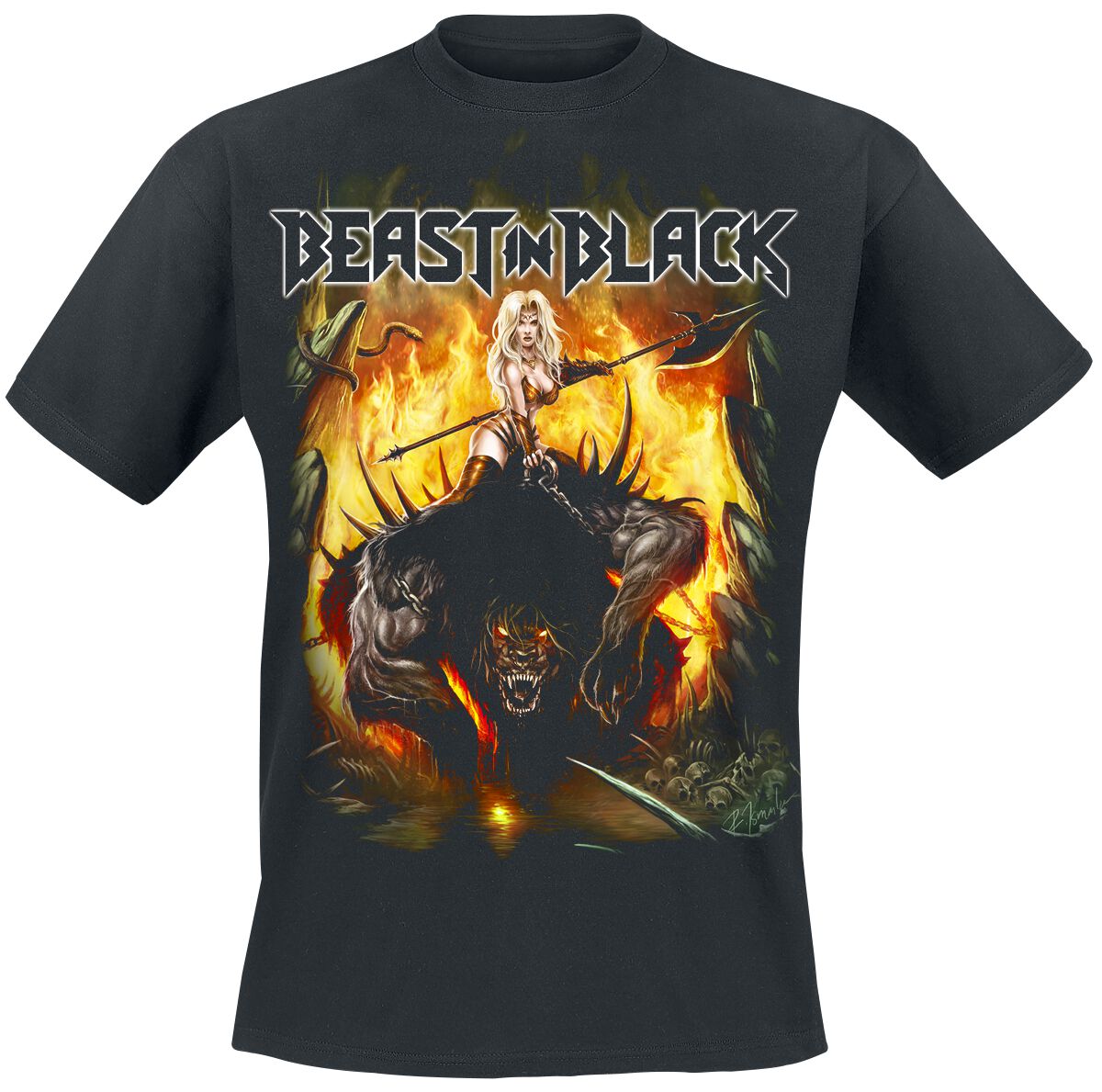 Beast In Black From Hell With Love T-Shirt black