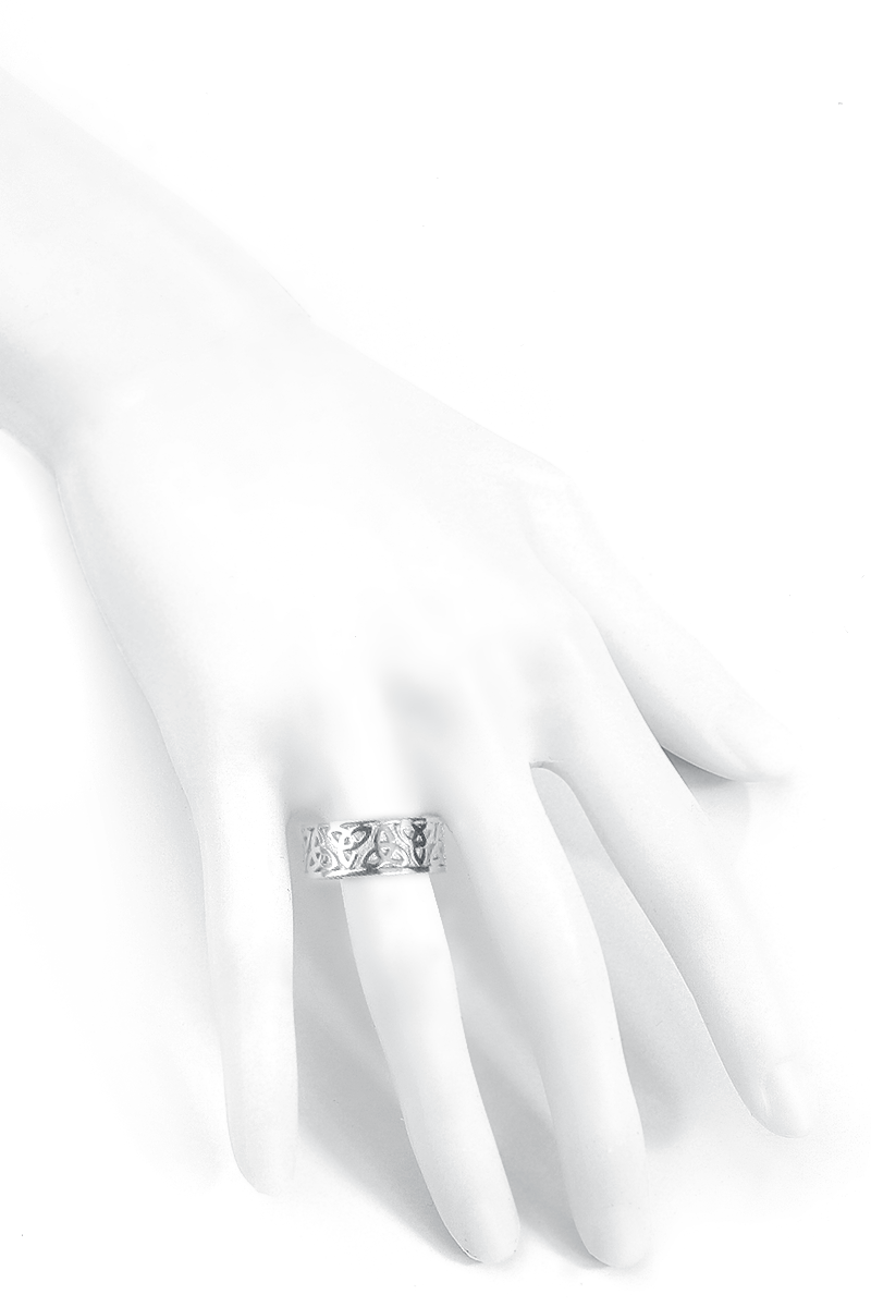 Cloud Factory Royal Celtic Knot Ring silberfarben